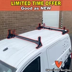 Bar Steel Ladder Rack W/ Roller Fits: Nissan NV200 Van All Years (returns). Fixed Price $599.00.