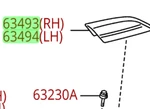 Toyota Highlander Sport 2008-2010 All 4 Roof Rack Caps/ Covers Genuine Oem. Fixed Price $319.97.