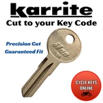 Karrite Roof Rack Keys Cut To Codes 2802-3021. Fixed Price $7.99.