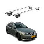 Omac Silver Raised Roof Rails Cross Bars. Fixed Price $99.99.