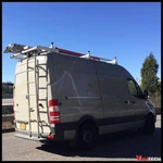 Vantech 3 Bar White Aluminum Ladder Rack System W/roller (high Roof). Fixed Price $854.05.
