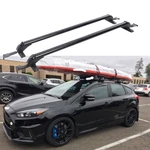 2 Top Roof Rail Luggage Rack Baggage Carrier Cross Bar Aluminum Alloy W/keys. Fixed Price $38.50.