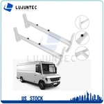 Van 2 Ladder Rack Roof Cargo White Steel Bars 600LB Durable Cross Universal. Fixed Price $62.94.