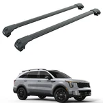 For Kia Sorento X-line Roof Rack Cross Bars Raised Rail, Black. Fixed Price $208.00.