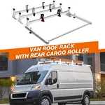 Cargo Van Roof Ladder Rack W/ Roller For Ram Promaster 2013-ON White Bar New. Fixed Price $279.00.