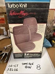 Lo-back Bucket Turbo Knit Fashion Magic Brown Seat Covers, 92509, Vintage Nos. Fixed Price $35.10.