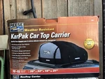 New Reese Carry Power Weather Resistant Karpak Top Carrier 10-15 Cu Ft 13911. Fixed Price $18.95.