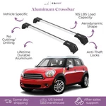 Erkul Roof Rack Cross Bars Fits Mini Cooper Countryman 2011-2016 Aluminum Silver. Fixed Price $116.91.