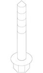 Genuine Volkswagen Arm Support Mount Bolt N-107-847-01. Fixed Price $20.81.