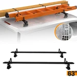 63" Adjustable Truck Cap Topper Rack Aluminum Ladder Roof For 500LBS. Fixed Price $155.99.
