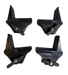 Vintage Round Cross Bar Roof Mounts Wedges Clamps Plates Yakima Thule Rack. Fixed Price $131.48.