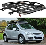 Roof Racks Cargo Basket Cross Bars Set With Led Lights For Suzuki SX4 2007-2014. Fixed Price $229.08.