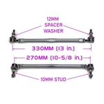 Godspeed Adjustable Length Front Sway Bar End Links For 2006-2013 Volvo C70. Fixed Price $59.50.