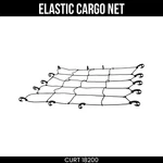 Curt 44 X 38 Inch Elastic Cargo Net With Hooks For Roof Basket 18200. Fixed Price $38.99.