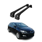 Fix Points Roof Racks Cross Bar Carrier For Mazda CX-7 2007-2012 Alu Black 2X. Fixed Price $179.99.