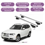 Erkul Roof Rack Cross Bars For Bmw X3 (E83) 2004-2010 Raised Rails Silver. Fixed Price $169.90.