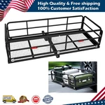 750LB Folding Trailer Hitch Mount Cargo Carrier Basket Rear Luggage Rack Camping. Fixed Price $150.00.