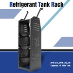 38''H Refrigerant Tank Rack Steel Freon Holder Shelving Adjustable New. Fixed Price $155.00.