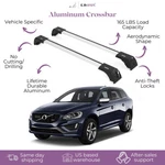 Fits Volvo XC60 2009-2017 With Factory Rails 2PCS Roof Rack Cross Bars 165 Lbs. Fixed Price $134.90.