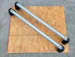 2007-2015 Audi Q7 Roof Rack Cross Bars Silver Black Locking Rails 4L0071151A666. Fixed Price $249.99.