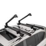 & Rack 27.5 Fits 6 Pairs Skis 4 Snowboards Aluminum Crindar Roof. Fixed Price $80.00.