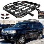 For Honda Pilot 2009-2015 Roof Rack Top Carrier Basket & Crossbars W/ Led Light. Fixed Price $229.12.