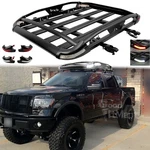Ford F-150 F-250 Roof Rack Luggage Cargo Carrier Basket & Crossbar W/ Light. Fixed Price $229.23.