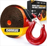 Boat Trailer Winch Strap With Supper Steel Hook, 15000 Lbs Break Strength. Fixed Price $24.99.