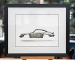 Classic Car Restoration Art - Porsche 911 Sculpture Bare Metal Print. Fixed Price $254.11.
