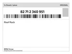 Genuine Bmw Roof Rack 82-71-2-360-951 New. Fixed Price $352.63.