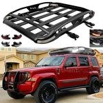 For Jeep Liberty Aluminum Roof Rack Cargo Carrier Basket & Crossbar W/ Led Light. Fixed Price $229.15.