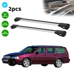 For Volvo V70 Wagonestate 1996-2000 Roof Rack Cross Bars Silver Luggage Carrier. Fixed Price $131.00.