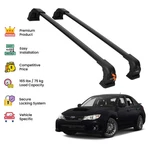 Black Premium Roof Rack Cross Bars For Subaru Impreza 2008-2012. Fixed Price $218.41.