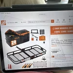 Mockins 60"X20"X6" Heavy Duty Trailer Hitch Cargo Carrier & 16 Cuft Waterproo.... Fixed Price $140.00.