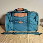 Vtg Alpine Duffle Bag Green Canvas Large Tote Weekender Travel Camping 22X14X10. Fixed Price $29.83.