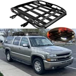 For Chevy Suburban Aluminum Roof Rack Cargo Carrier Basket Cross Bars Led Light. Fixed Price $229.07.