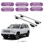 Erkul Roof Rack Cross Bars For Jeep Patriot 2007-2017 Raised Rails Silver. Fixed Price $184.90.