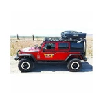 Warrior 10984 Roof Racks With Rails Air Dam Black Powdercoated For Jeep. Fixed Price $2641.76.