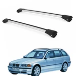 Lockable Roof Rack Cross Bars For Bmw 3 Series E46 Touring 1999-2005 Silver 2PCS. Fixed Price $124.00.