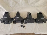 Complete Thule Roof Rack System 480R 58 Load Bars + Fit Kit 2013-2020 Fusion Fo. Fixed Price $250.00.
