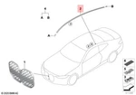 Genuine Bmw G22 G82 3.0 Csl 420D Roof Moulding Prime-coated Left 51137930955. Fixed Price $88.66.