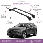 Fits Hyundai Tucson 2022-2026 With Flush Rails 2PCS Roof Rack Cross Bars 165 Lbs. Fixed Price $134.90.
