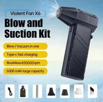 Mini Turbo Snow Blower 450000 Rpm Brushless 6000MAH Powerful High-speed. Fixed Price $79.99.