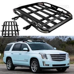 For Cadillac Escalade 50" Roof Rack Cargo Basket+cross Bar W/ Led Lights. Fixed Price $229.05.