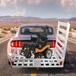 500 Lbs Hitch Cargo Carrier W/ Ramp Luggage Rack Basket For Trip 2"X2" Receiver. Fixed Price $209.09.