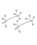 Genuine Mopar 2014-2022 Jeep Cherokee Roof Rack Side Rail, Left 68102997AH. Fixed Price $453.60.