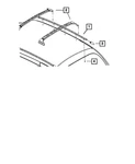 Set Pt Cruiser Roof Rack Cross Bar - Mopar 05303724AA (black). Fixed Price $90.00.