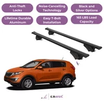 Erkul Roof Rack Cross Bars For Kia Sportage 2011-2016 With Flush Rails Black. Fixed Price $184.90.