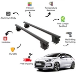 Bare Roof Rack Cross Bars Set For Citroen DS5 Door 11-15 Black. Fixed Price $189.91.