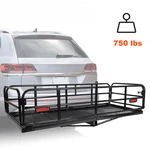 58'' 750LBS Cargo Carrier Hitch Mount Rear Folding Basket Rack For Suv Camping. Fixed Price $154.50.